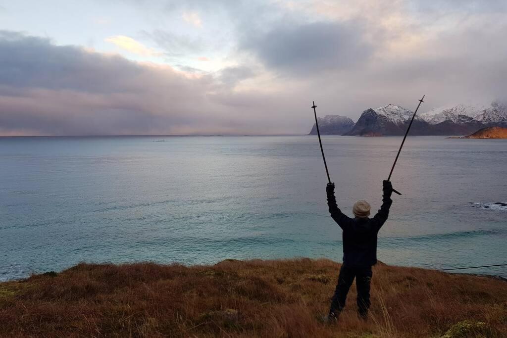 Lofoten- Enjoy The Nature-With A Beautiful Beach Napp ภายนอก รูปภาพ